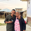 Juan Angel with his mother on his farm